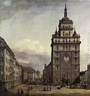 Dresden Canvas Paintings - The Kreuzkirche in Dresden
